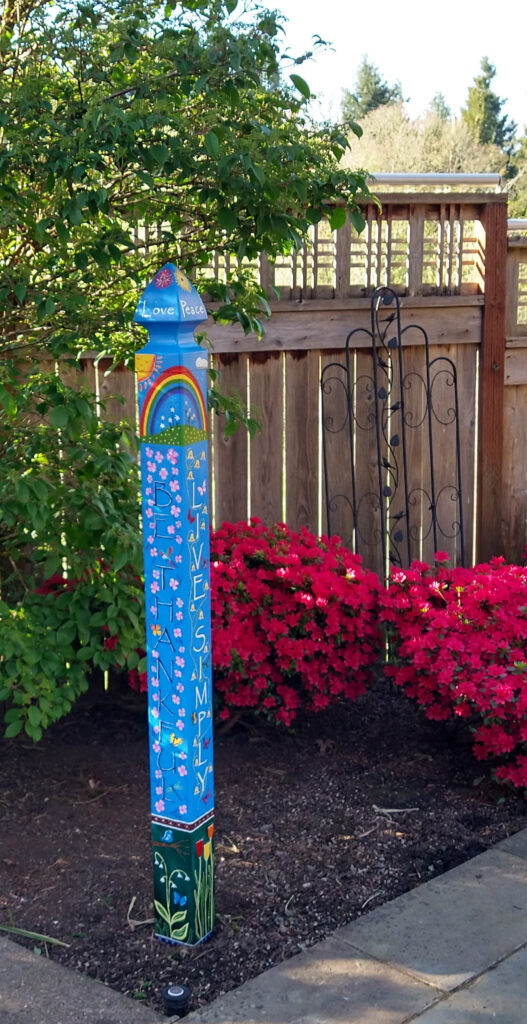 Garden Art Pole - Sides 1 & 2
