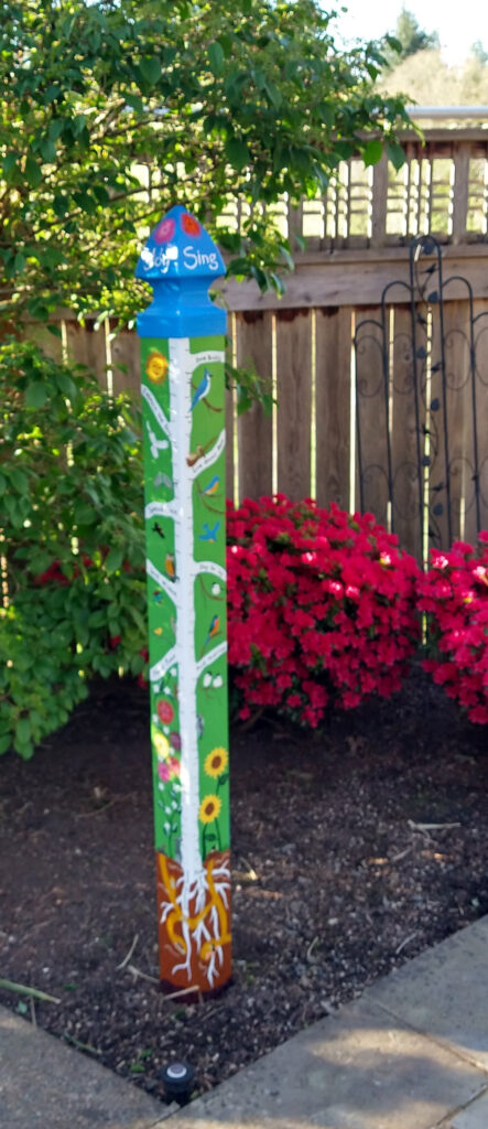 Garden Art Pole - Sides 3 & 4
