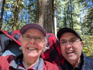 Mark and Carolyn taking a Selfie