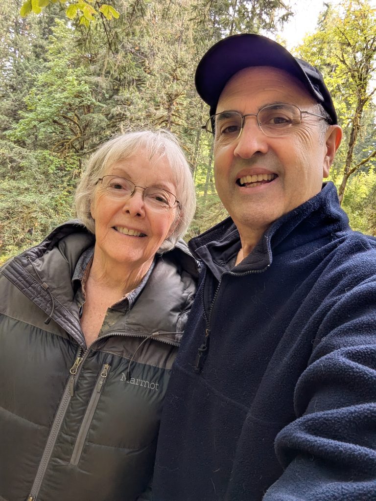 Mark and Carolyn selfie at Cascadia State Park
